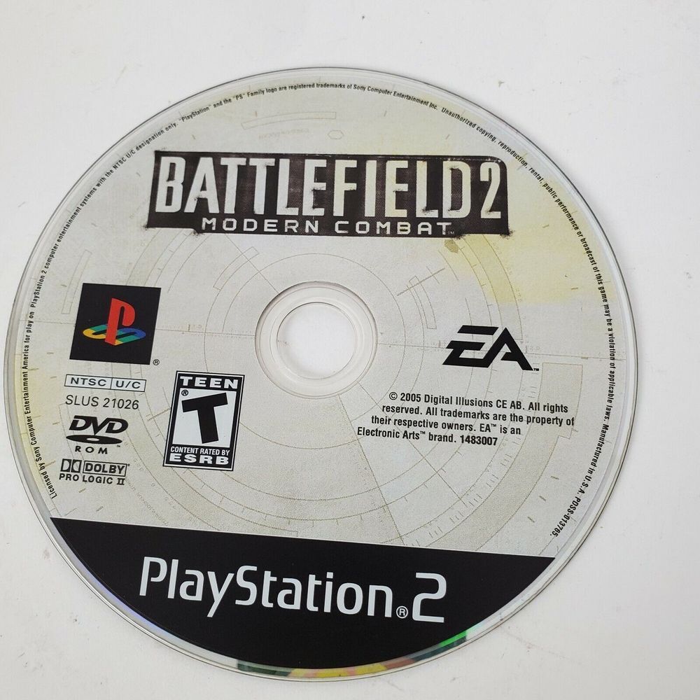 Battlefield 2 Modern Combat‎ PS2 Disc Only Tested Sony PlayStation 2 Game